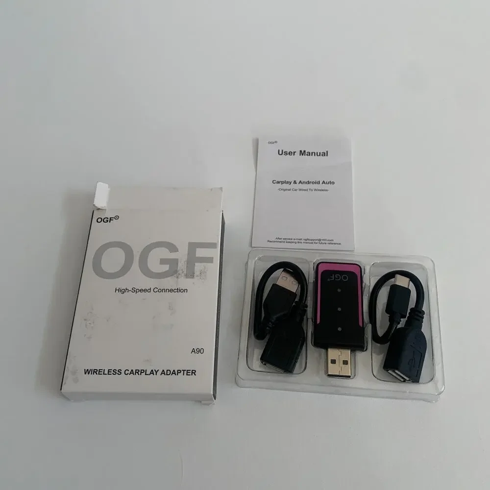 OGF High Speed Connection Wireless CarPlay Adapte Android 11+ And iPhone iOS 10+ - Picture 1 of 11